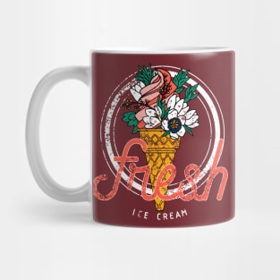 Indulge in the Sweetness of Summer with Our Fresh Floral Ice Cream Mug